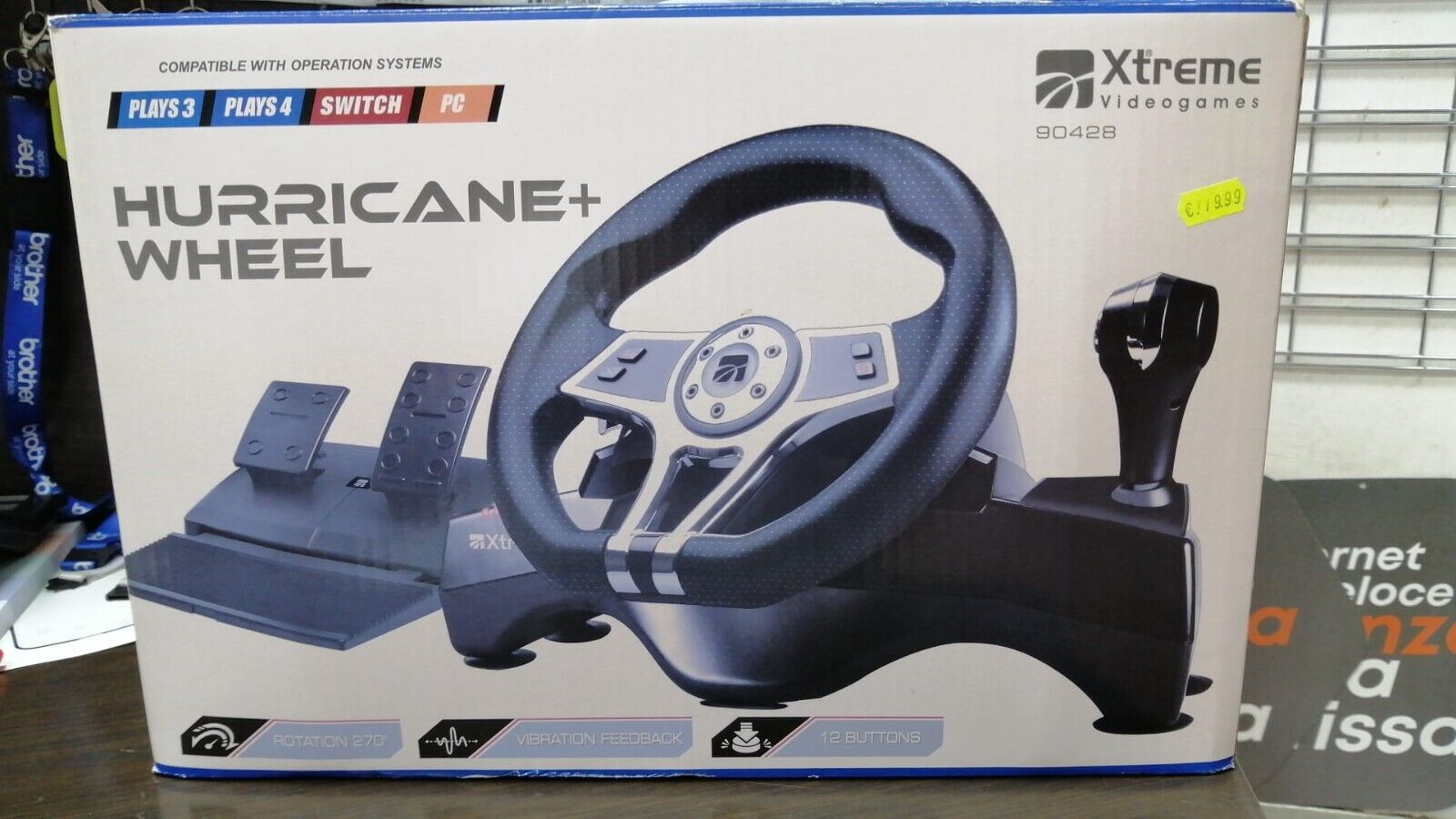 Hurricane+ Wheel Xtreme compatibile con ps4 ,ps3 ,switch e pc