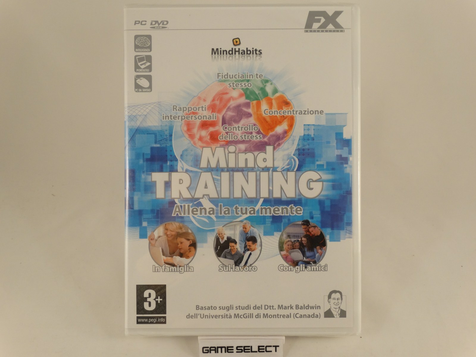 MIND TRAINING BRAIN PC COMPUTER DVD-ROM ORIGINALE FX INTERACTIVE NUOVO SIGILLATO
