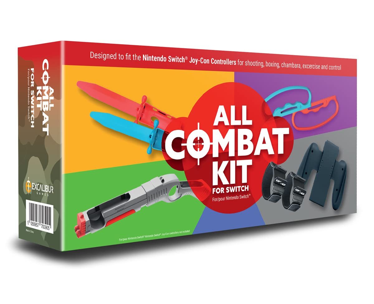 All Combat Kit for Switch - 8 in 1 with Swords, Rifle, Boxing  (Nintendo Switch)