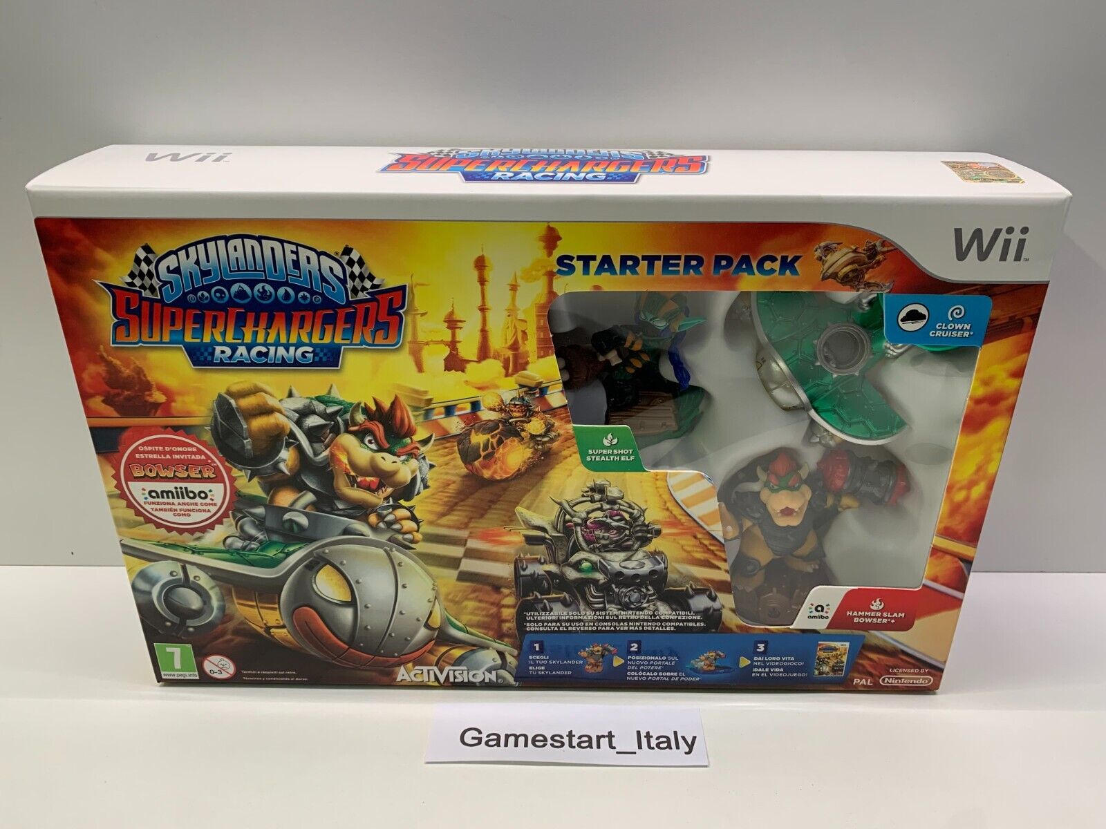 SKYLANDERS SUPER CHARGERS STARTER PACK - NINTENDO WII - NUOVO SIGILLATO PAL
