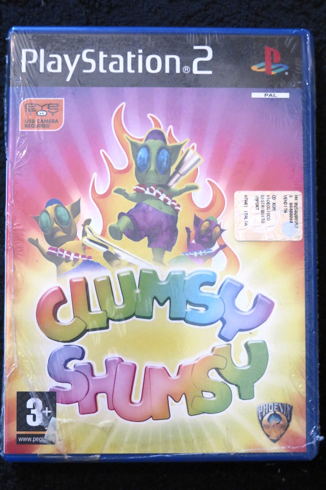 PS2 : CLUMSY SHUMSY - Nuovo, risigillato ! Da Phoenix Games !