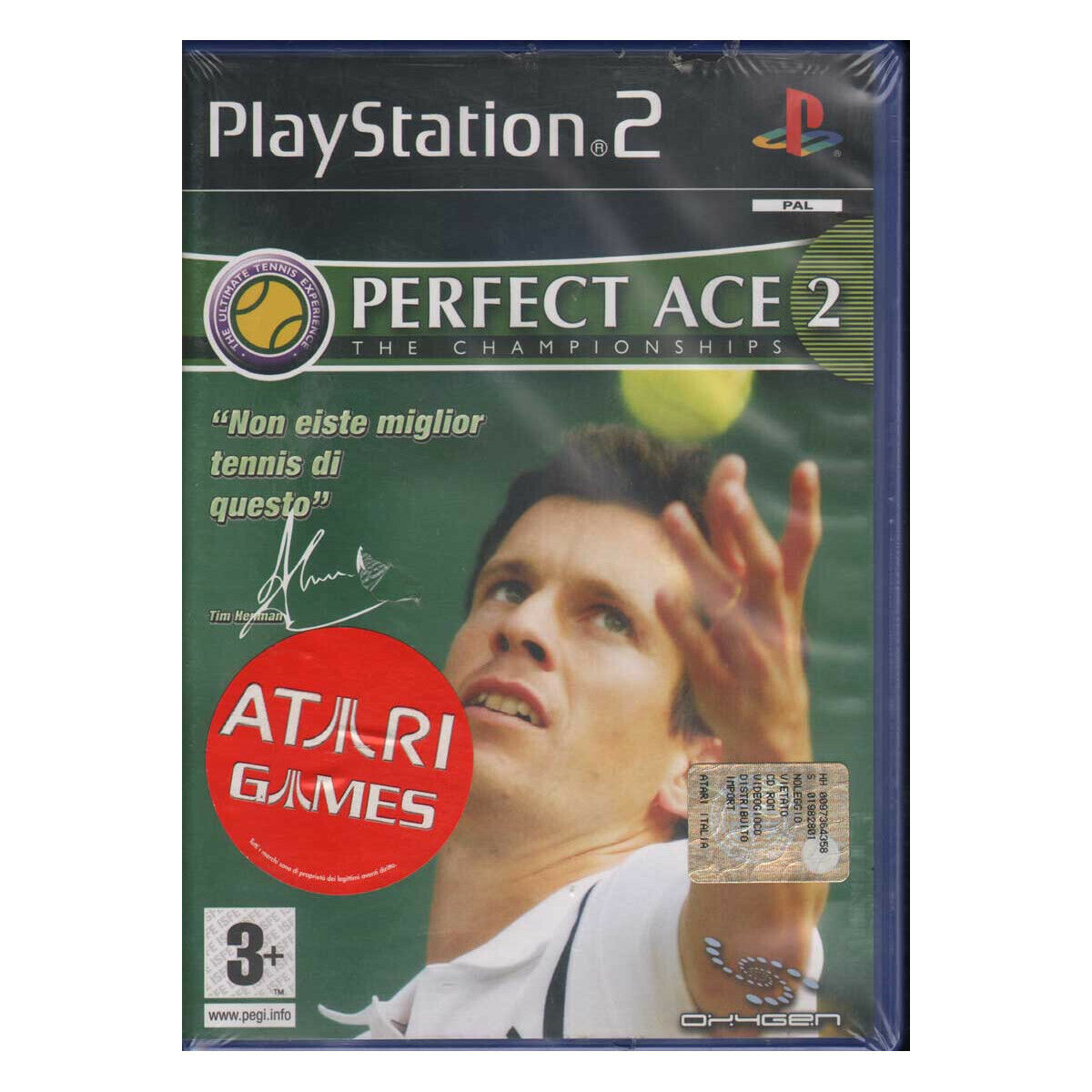 Perfect Ace 2 Playstation 2 PS2 Oxygen / Atari Sigillato