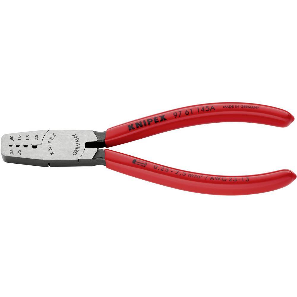 Knipex 97 61 145 A 97 61 145 A Pinza crimpatrice Boccola 0.25 fino a 2.5 mm²