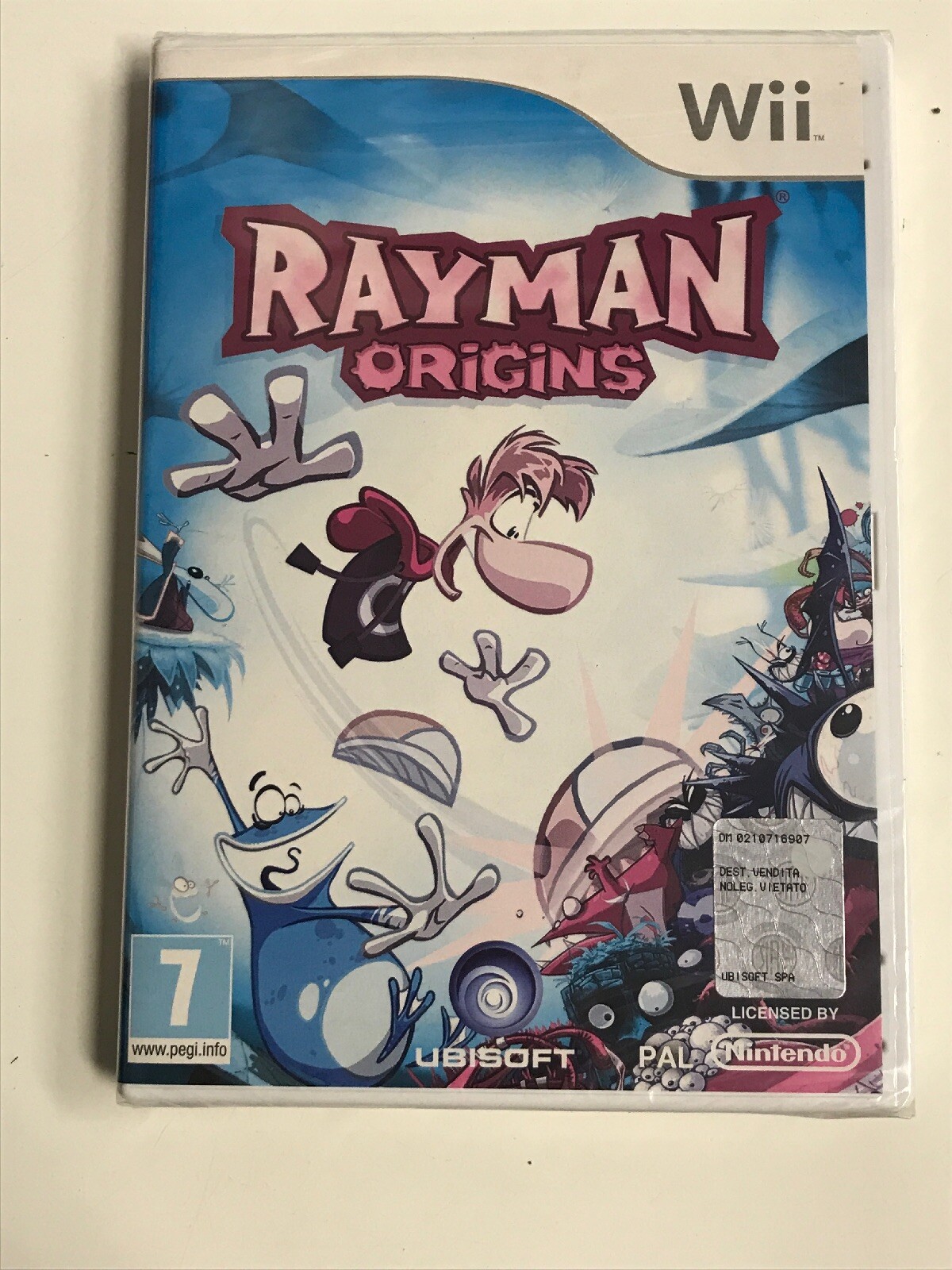 RAYMAN ORIGINS - NINTENDO WII - NUOVO - locandina sbiadita