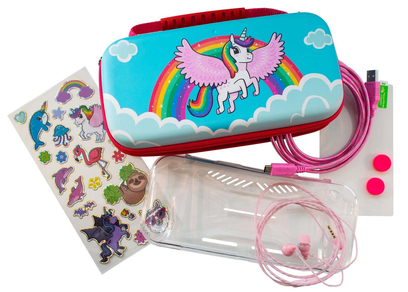 iMP Over the Rainbow Unicorn 7-in-1 Protector Kit (Nintendo Sw (Nintendo Switch)