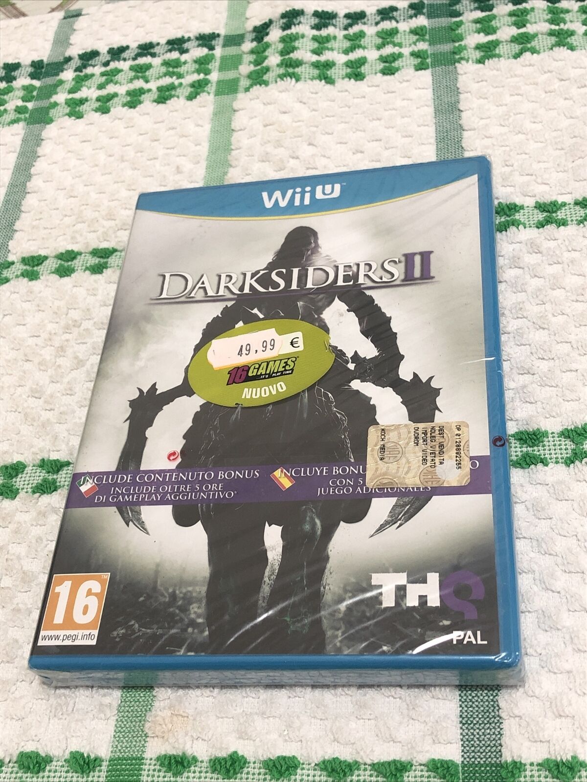 NINTENDO WIIU WII U DARKSIDERS 2 II THQ PAL ITA  NUOVO SIGILLATO Edizione Italia