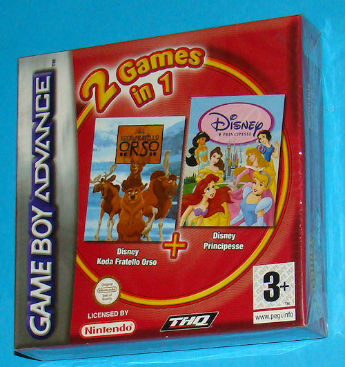 Koda Fratello Rosso + Principesse Disney Game Boy Advance GBA Nintendo - PAL New