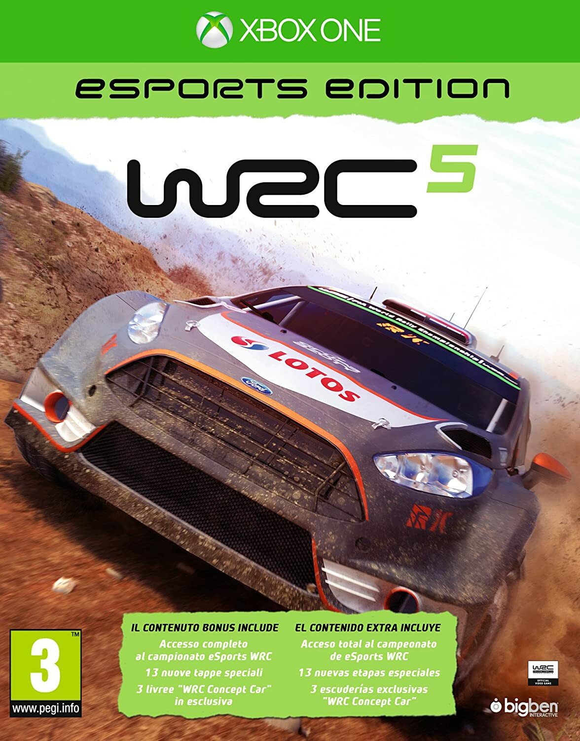 Xbox One WRC 5 - ESPORTS EDITION nuovo italiano pal
