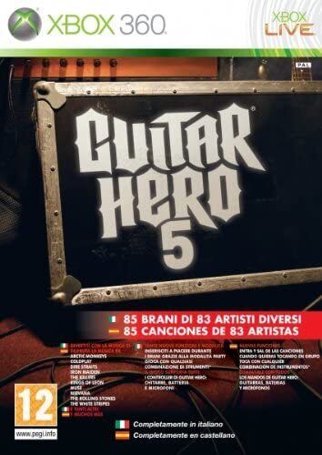 Guitar Hero 5 XBOX360 Edizione italia/spagna Day One NUOVO SIGILLATO solo gioco