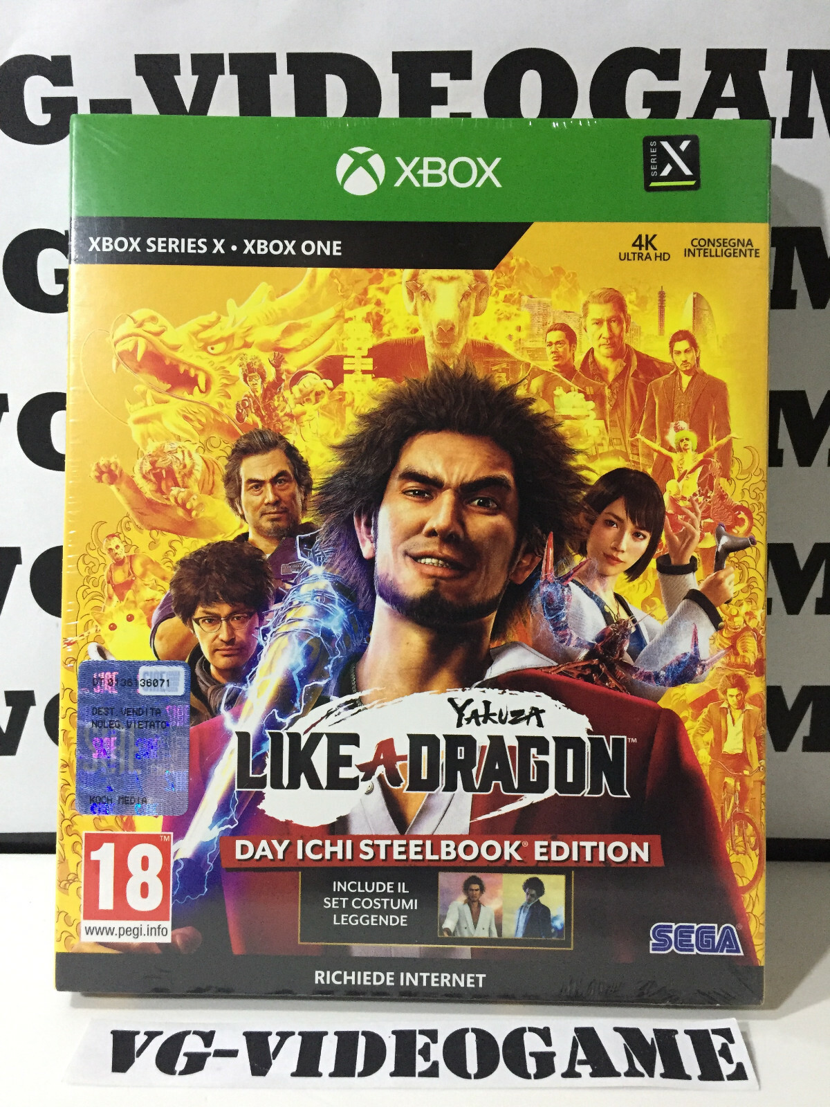 YAKUZA LIKE A DRAGON DAY ICHI STEELBOOK EDITION XBOX ONE/SERIES X NUOVO