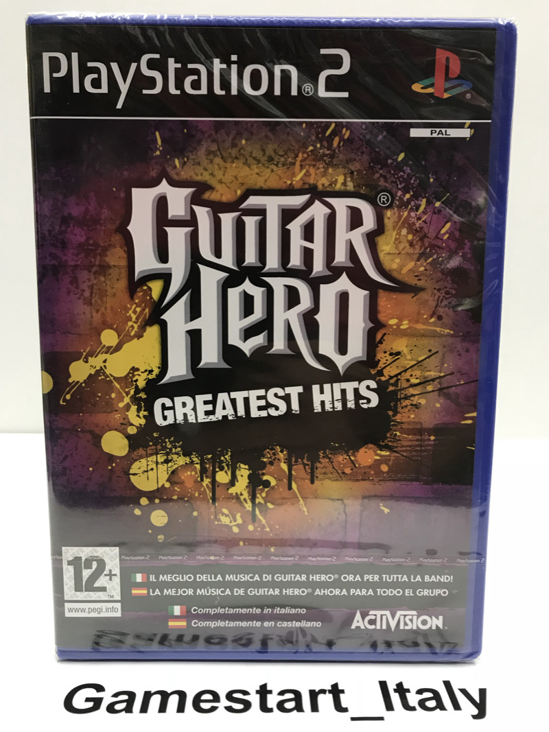 GUITAR HERO GREATEST HITS - SONY PS2 - VIDEOGIOCO NUOVO SIGILLATO NEW SEALED PAL