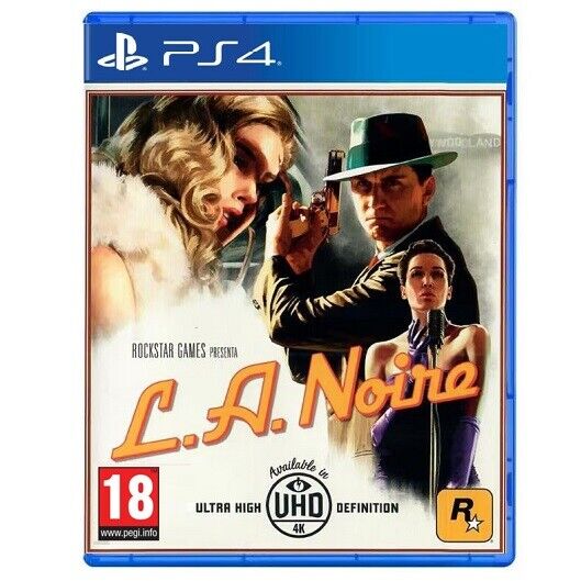 L.A. NOIRE PS4 VIDEOGIOCO EU PLAYSTATION 4 ITALIANO GIOCO ROCKSTAR GTA UHD 4K