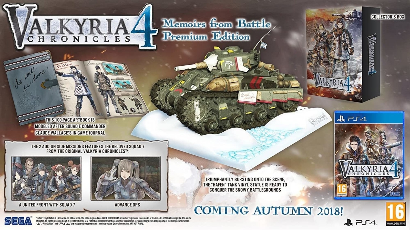 Valkyria Chronicles 4 - Collector's Edition- Playstation 4