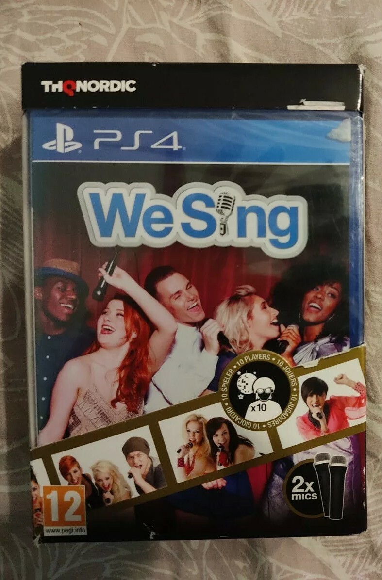 WE Sing PS4  PLAYSTATION 4 PAL ITA UK Fr ESP DEU + 2 microfoni nuovo sigillato