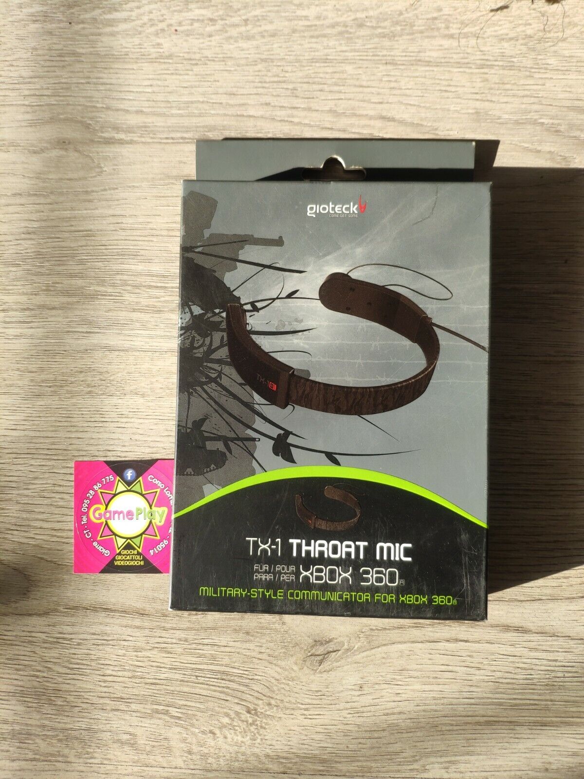 LARINGOFONO (microfono) per XBOX 360 TX-1 THROAT MIC - Nero