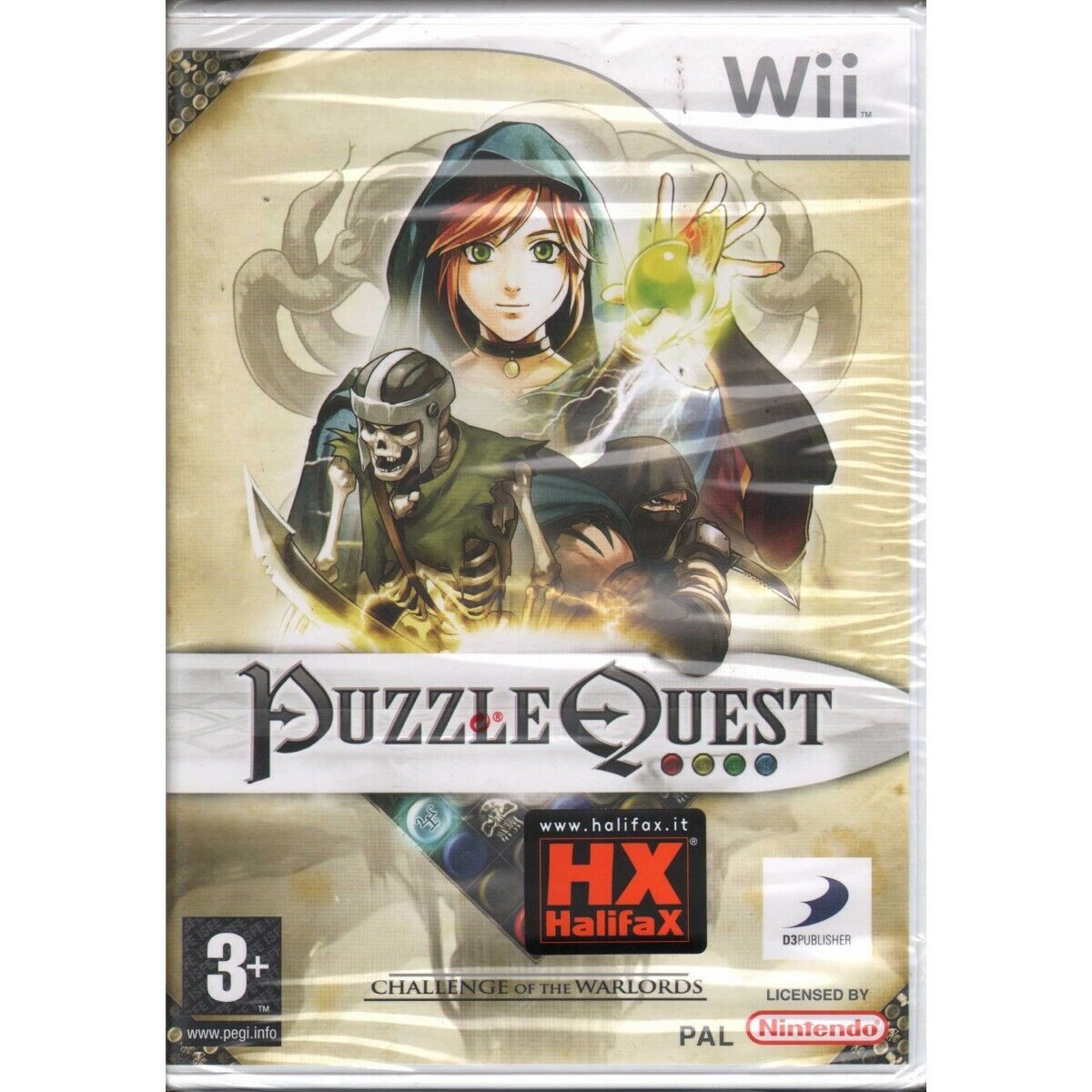 Puzzle Quest Challenge Of The Warlords WII Halifax / D3 Sigillato