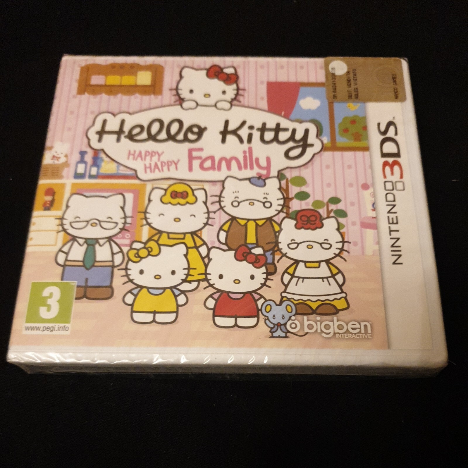 Nintendo 2DS-3DS HELLO KITTY HAPPY HAPPY FAMILY nuovo sigillato italiano B9