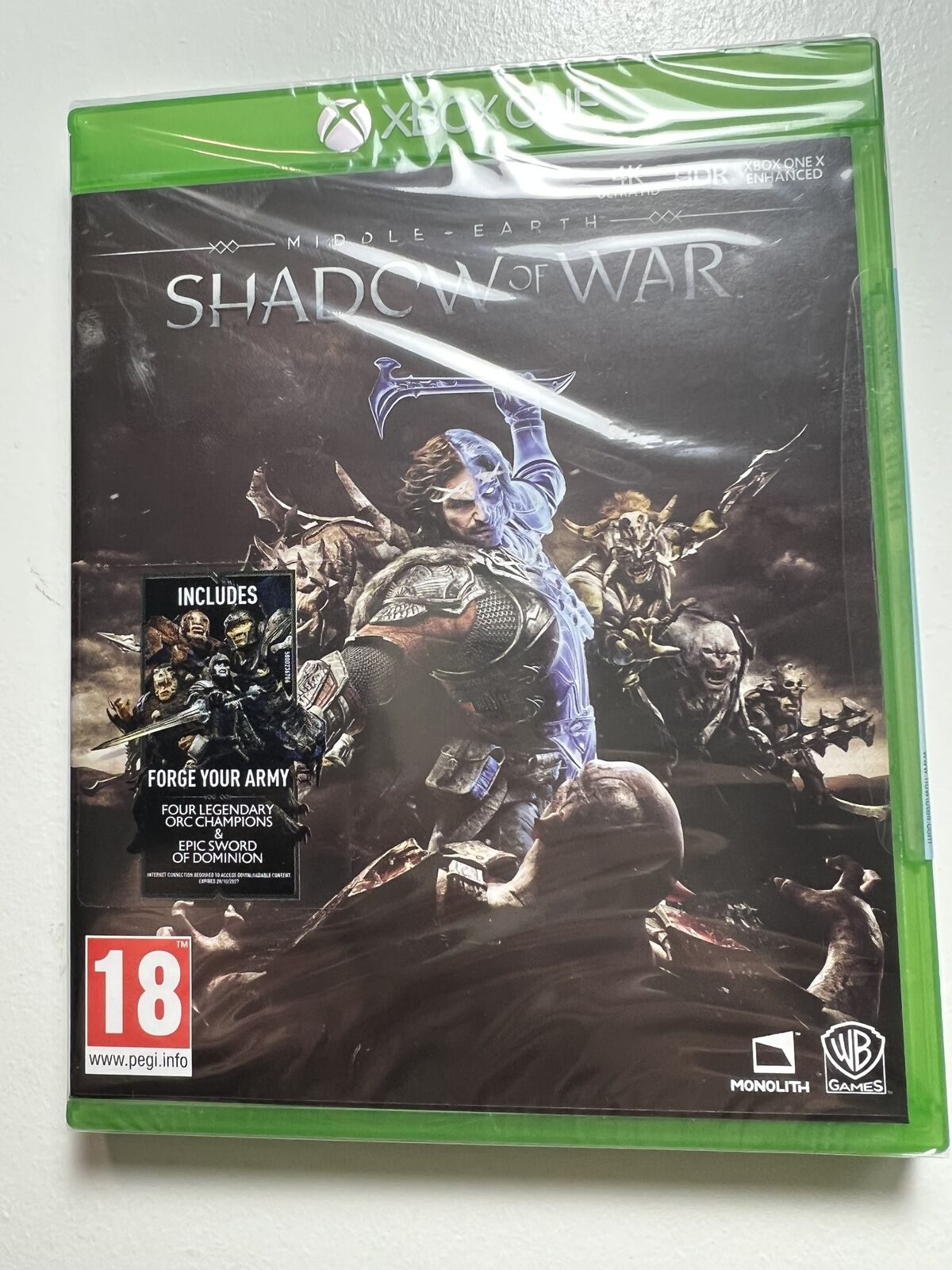 Middle Earth Shadow Of Guerra Xbox One Nuovo Blister Terra Del Medio L Ombra II