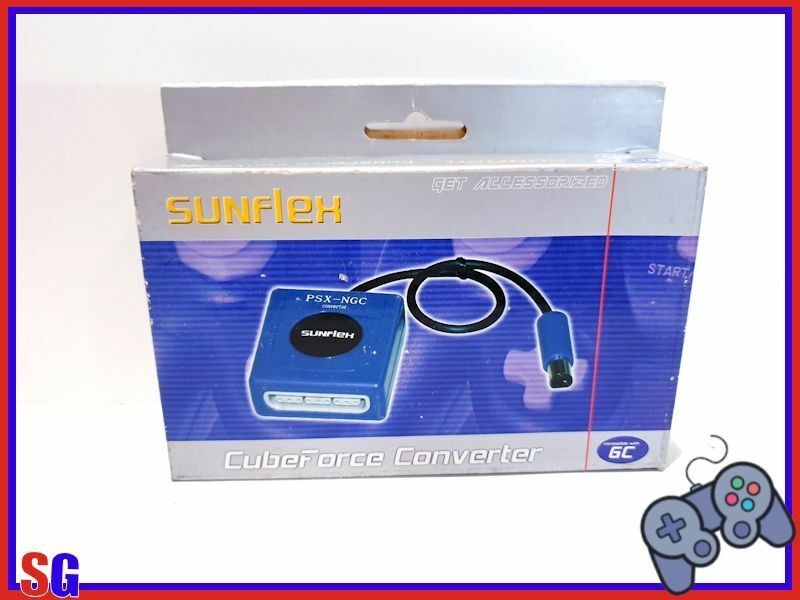 CUBEFORCE CONVERTER SUNFLEX DA GAMECUBE A CONTROLLER PS PRODOTTO VINTAGE NUOVO