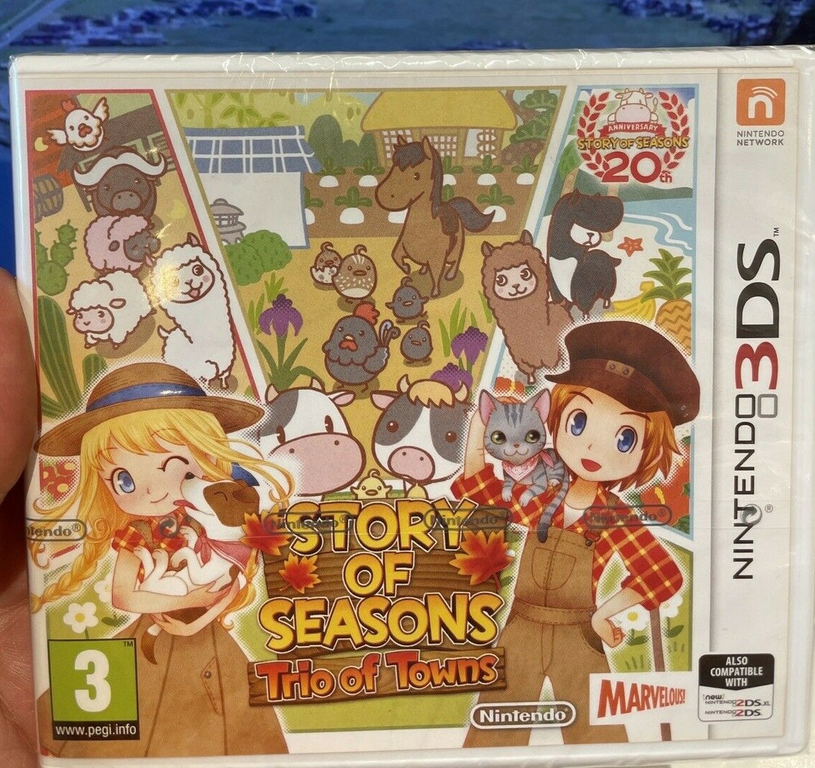 Story Of Seasons: Trio Of Towns 3DS - Nintendo 2DS - NUOVO DI ZECCA SIGILLATO