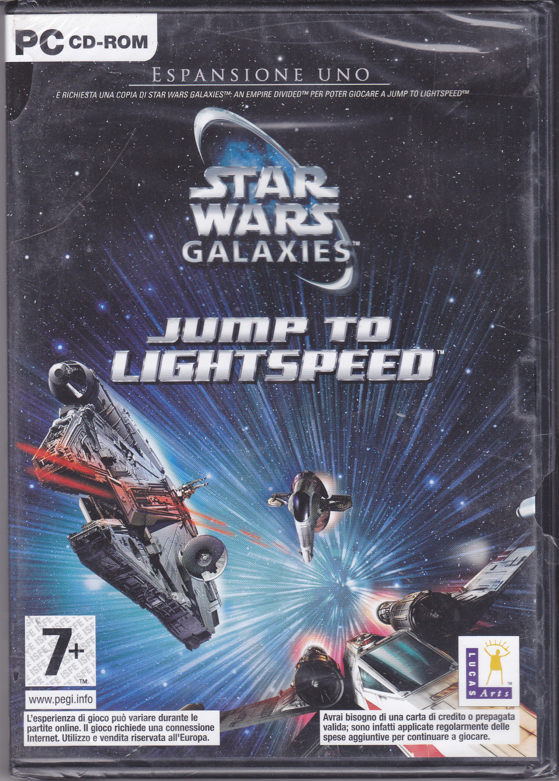 PC Gioco STAR WARS GALAXIES - JUMP TO LIGHTSPEED - ESPANSIONE UNO nuovo Italiano
