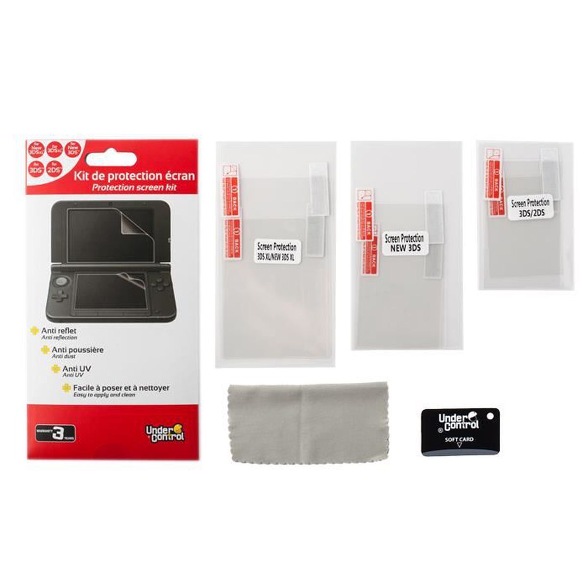 Lotto 6 Protezione Schermo Nuovo 3DS XL 3DS 2DS