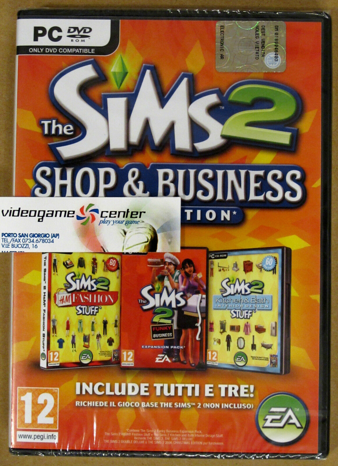 The Sims 2: Shop & Business Collection PC ESPANSIONE in italiano nuovo sigillato