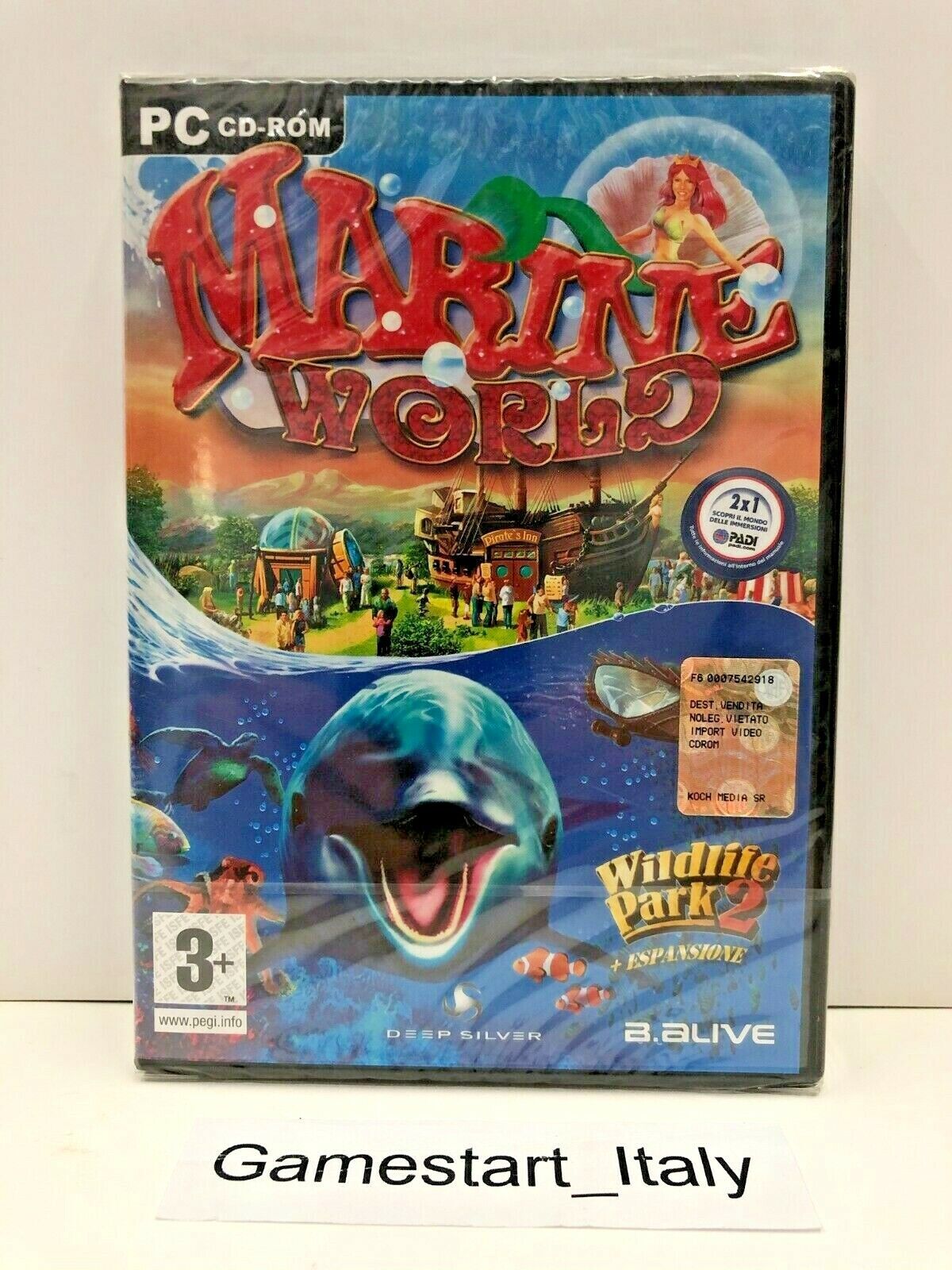 MARINE WORLD + WILDLIFE PARK 2 - PC COMPUTER - VIDEOGIOCO NUOVO SIGILLATO