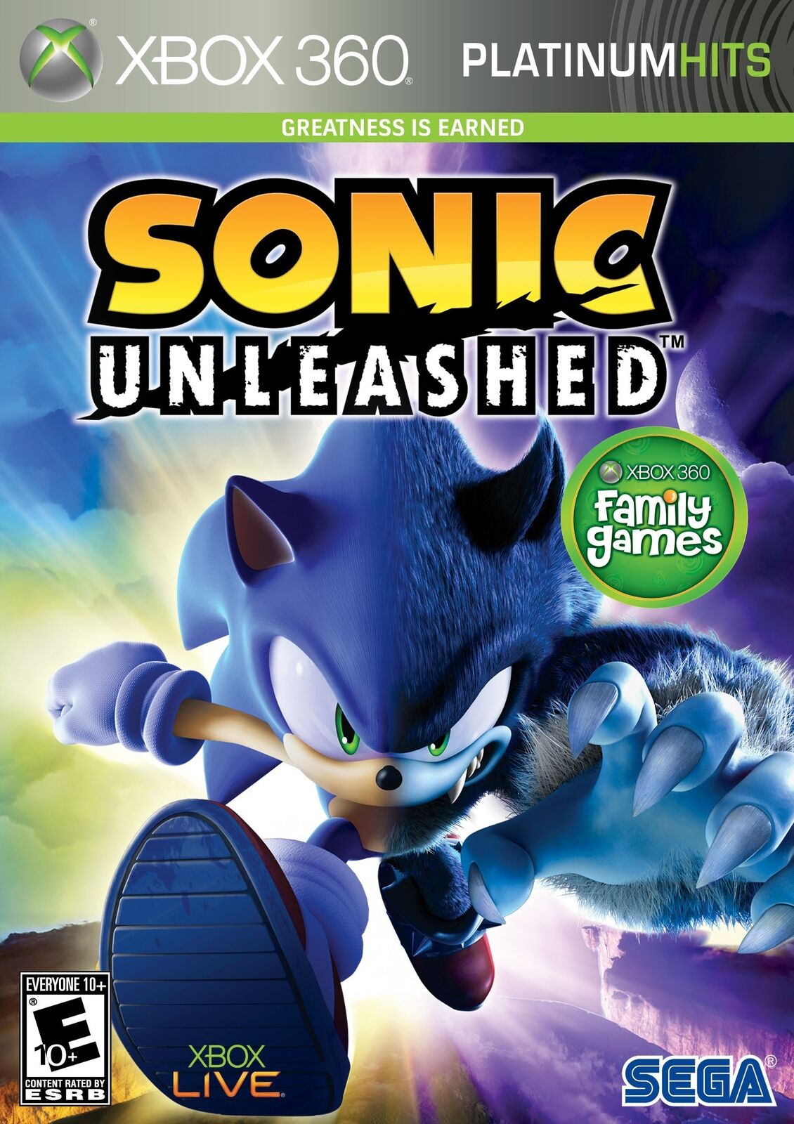 Sonic Unleashed / Game (Microsoft Xbox 360)