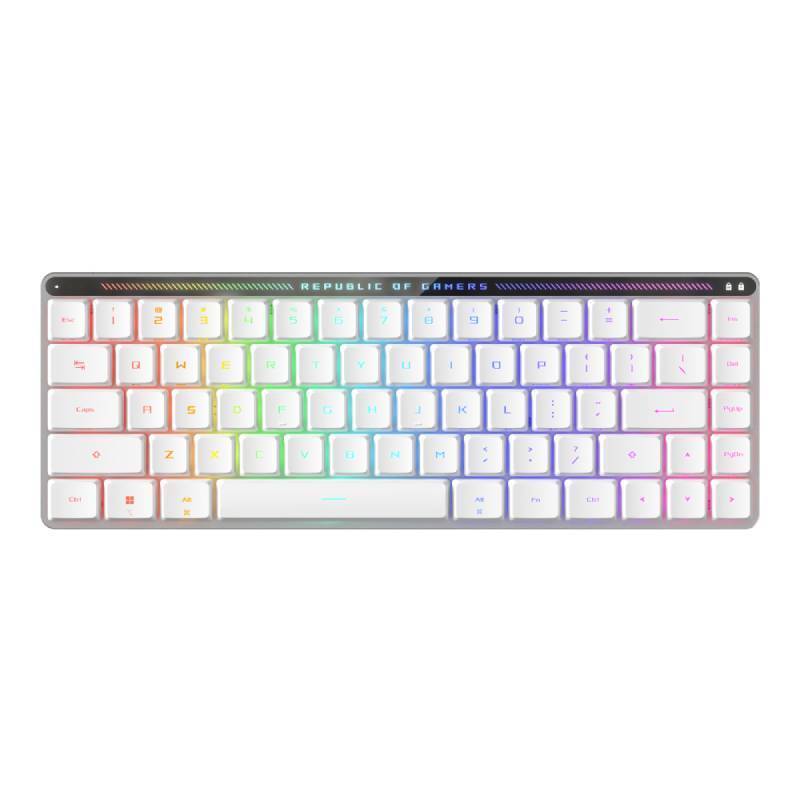 Asus ROG Falchion RX Low Profile White Tastiera da Gaming RGB USB/Bluethoot/RF