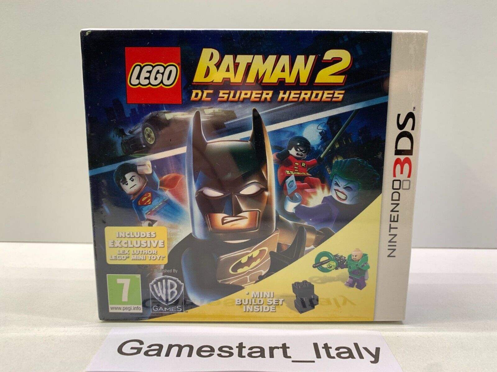 LEGO BATMAN 2 + LEX LUTHOR LEGO MINI TOY FIGURE - NINTENDO DS - NUOVO SIGILLATO