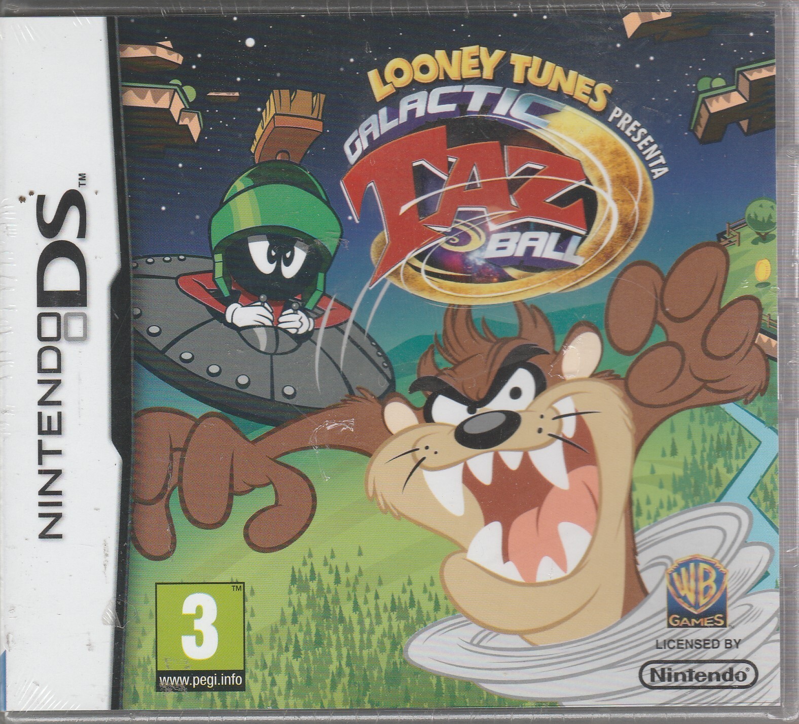 Nintendo DS-2DS-3DS LOONEY TUNES PRESENTA GALACTIC TAZ BALL nuovo sigillato