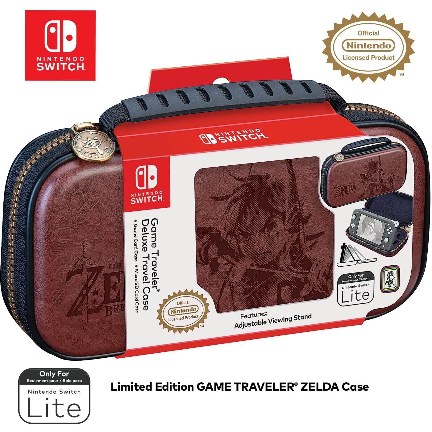Nintendo Switch Lite Game Traveler Deluxe Case - Zelda (Brown) (Nintendo Switch)