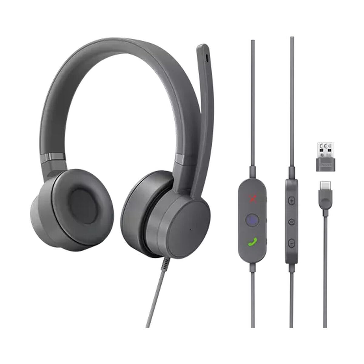 Lenovo Go Wired ANC Headset (Storm Grey) GXD1C99243 (Sony Playstation 5)