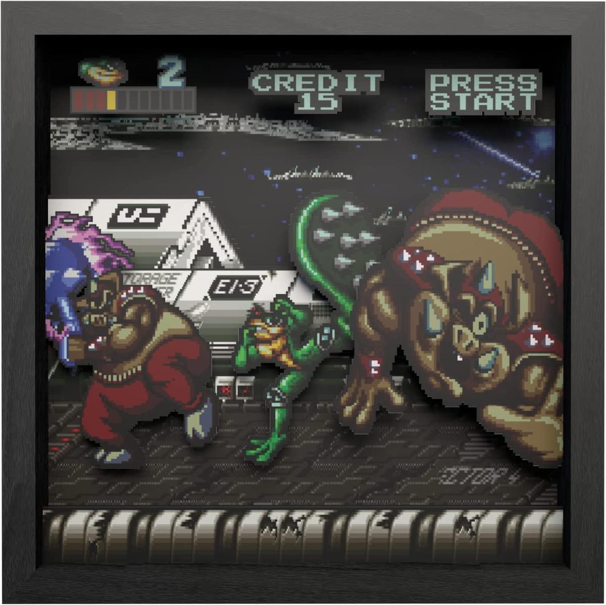 Pixel Frames - Battletoads Big Bad Boot - 23x23 CM Nuovo