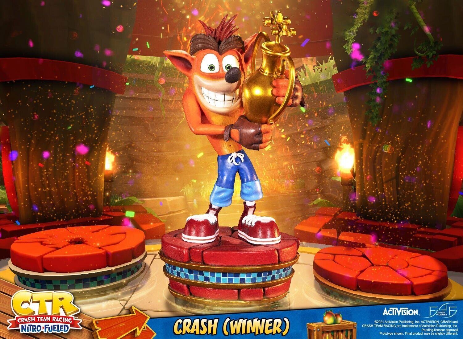 First4Figures Crash Team Racing Nitro-Fueled - Winner Standard Ed Sigillato