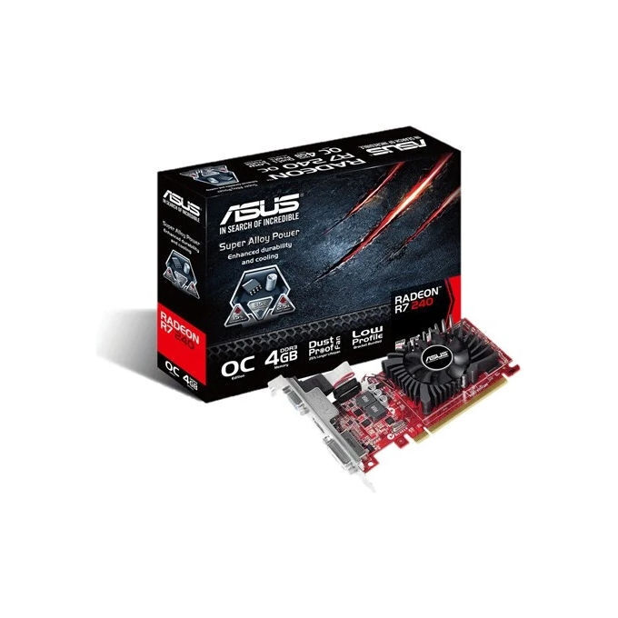 Sapphire Scheda Grafica AMD Radeon 240 4G DDR3 PCI-E HDMI DVI-D-VGA CON BOOST