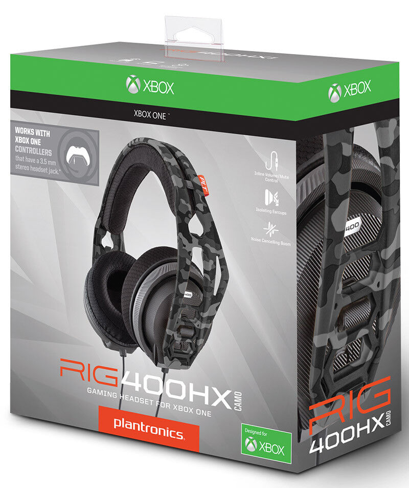 PLANTRONICS Cuffie RIG 400HX Urban CAMO Gaming Headset XONE PLANTRONICS