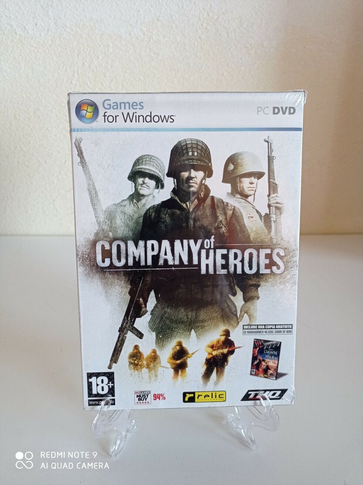 COMPANY OF HEROES -WARHAMMER 40.000 Dawn of War PC ITA Double Pack NUOVO SEALED