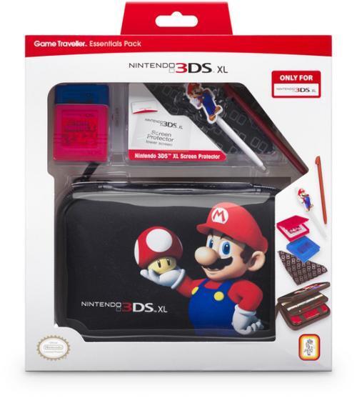 Confezione Accessori Kit Ufficiale Nintendo 3DS XL / 3DS Borsa + Mario