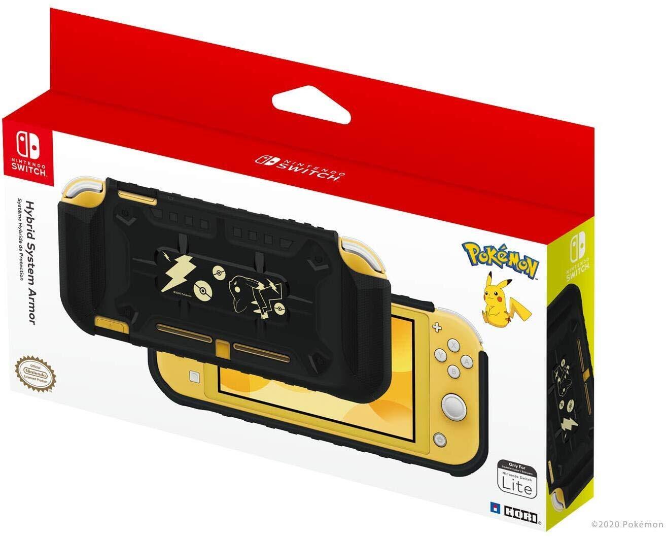 HORI Hybrid System Armor (Pikachu Black & Gold) for Nintendo S (Nintendo Switch)