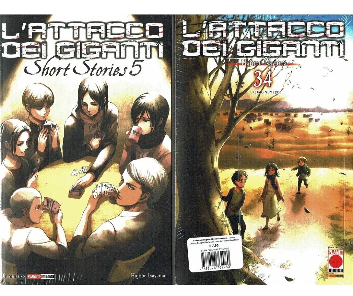 L'Attacco dei Giganti n.34 VARIANT con Short Stories 5 di Isayama ed. Panini