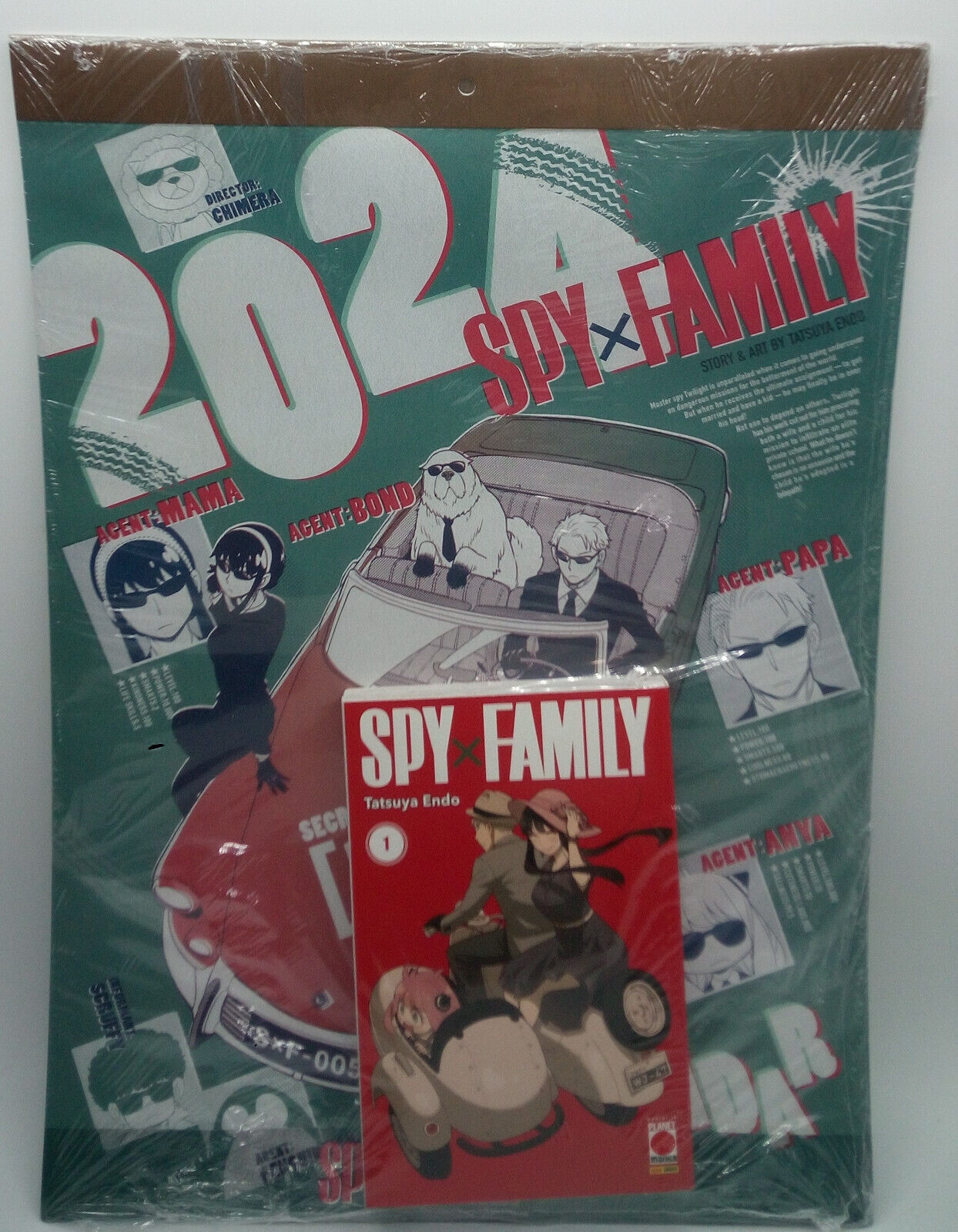 SPY X FAMILY CALENDARIO 2024 CON NUMERO 1 VARIANT FUMETTO MANGA ITALIANO