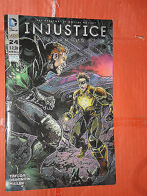 INJUSTICE-GODS AMONG US- serie regolare- N° 24- DI TAYLOR- SPILLATO- DC COMIC...