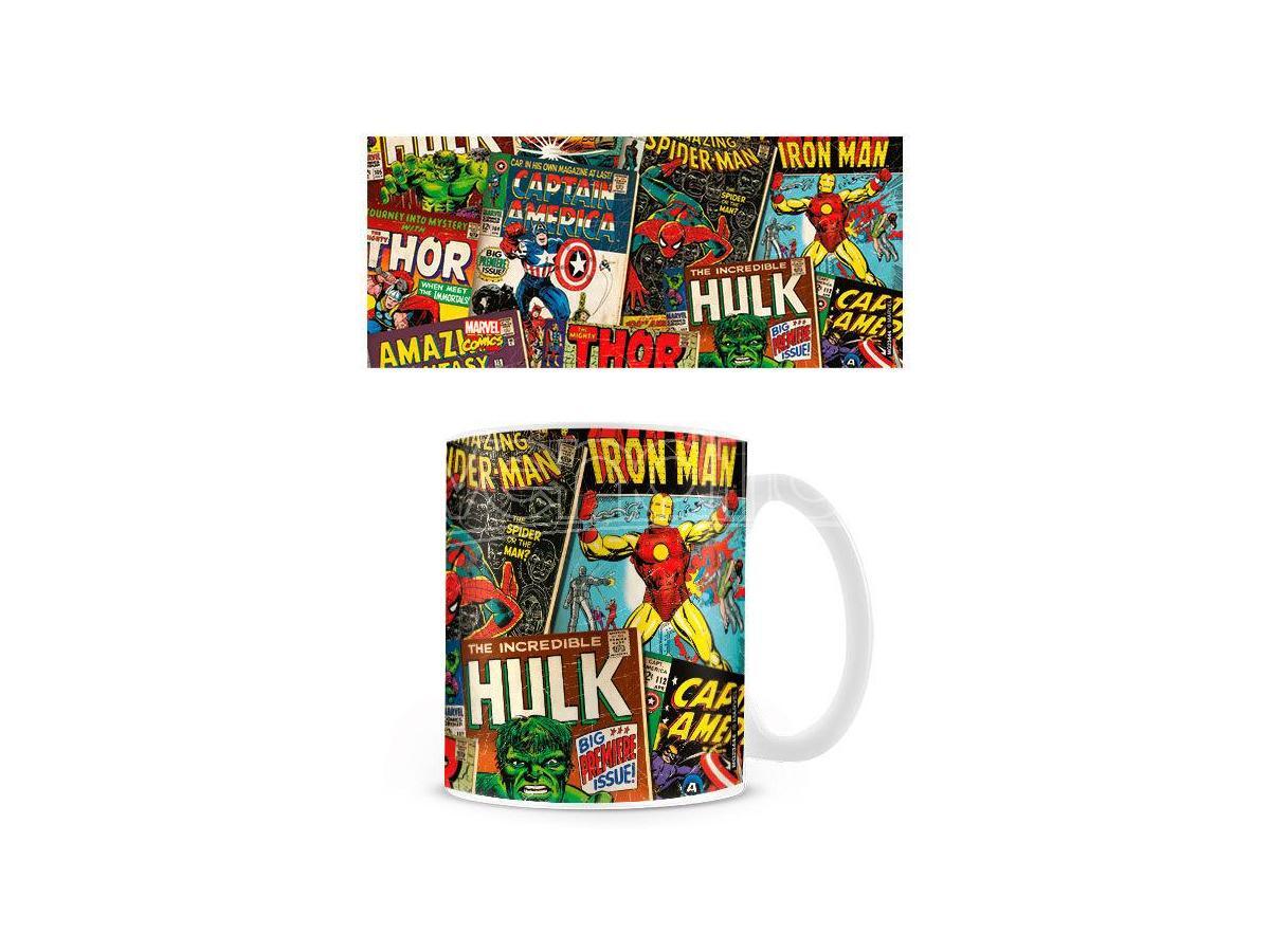 Marvel Comics Tazza Colorata con Tutti i Personaggi Marvel Pyramid