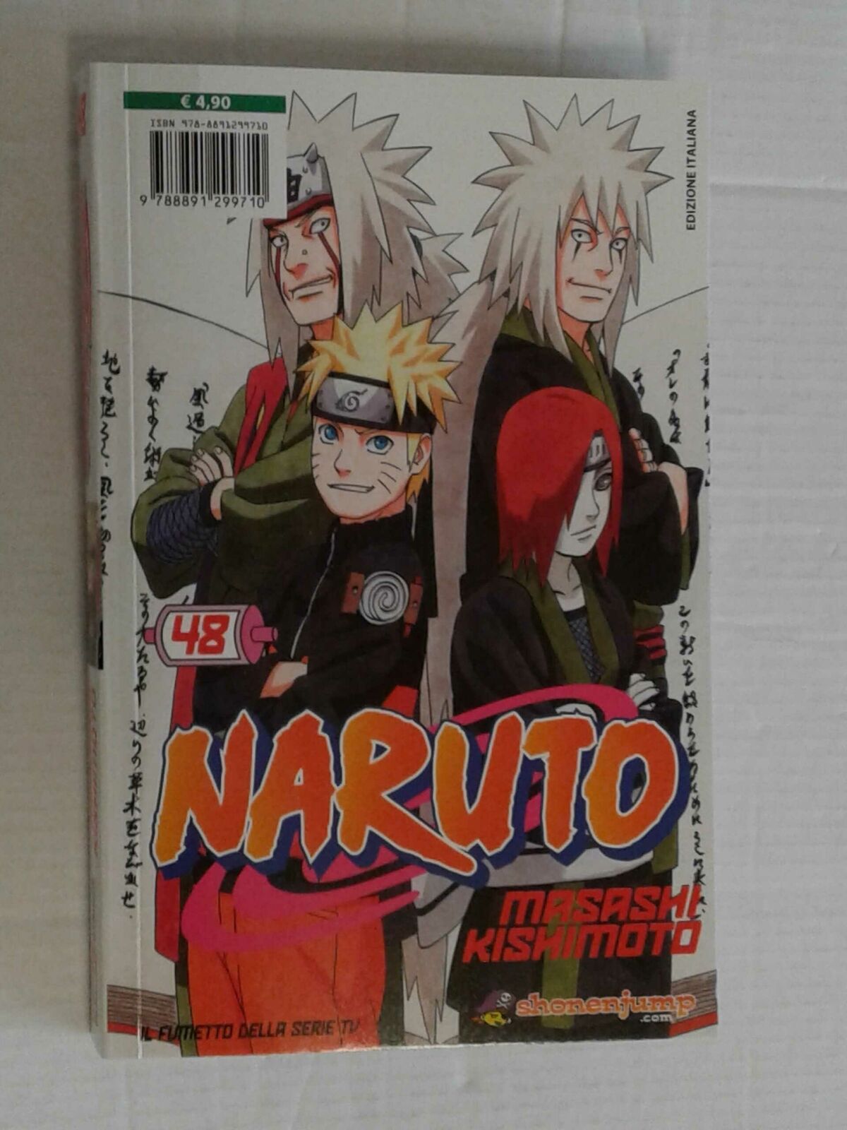 NARUTO IL MITO- SERIE ROSSA- N°48 -DI:MASASHI KISHIMOTO- MANGA PANINI ristampa