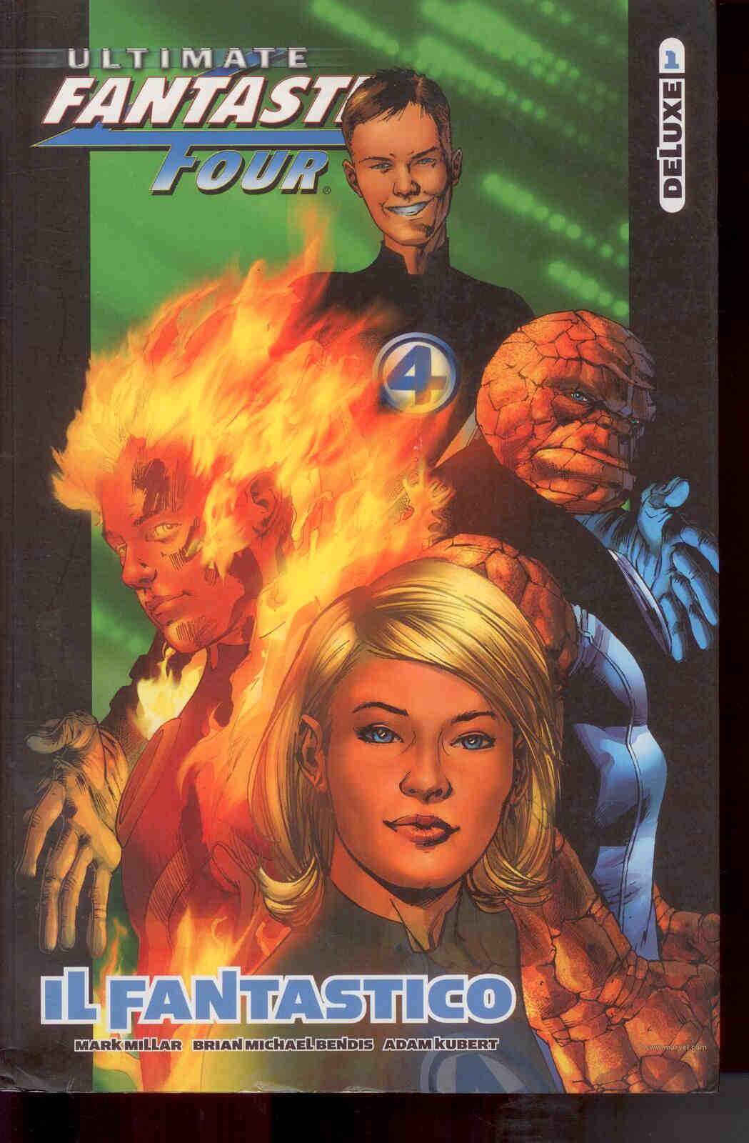 ULTIMATE FANTASTIC FOUR N. 1-Millar/Bendis/Kubert - MARVEL DELUXE -nuovo