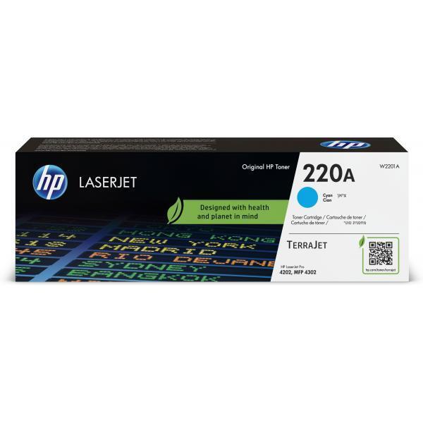 HP 220A TONER CIANO PER HP Color LaserJet Pro 4201-4203dne/dwe HP+ Printer serie