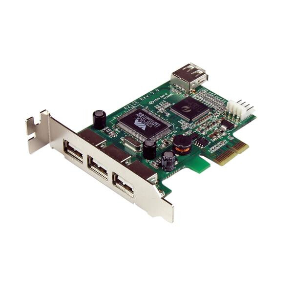 Startech - Comp. Cards And Adapters SCHEDA PCI EXPRESS BASSO PROFILO A 4 PORTE U