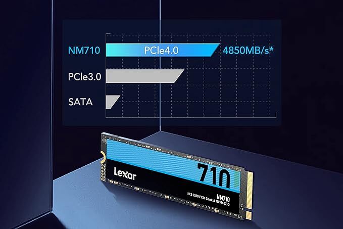 SSD Lexar 500GB NM710 LNM710X500G-RNNNG  PCIe M.2 NVME PCIe 4.0 x4